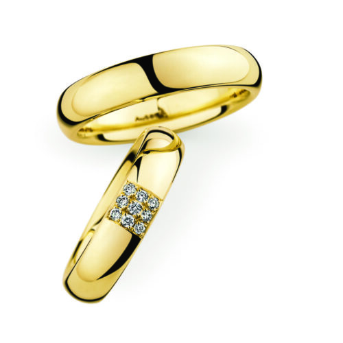 Geelgouden trouwringen van Christian Bauer