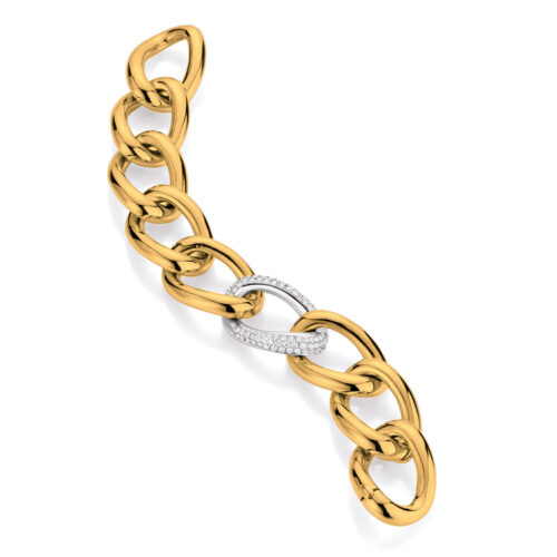 18 karaat massief gouden Clioro armband met diamant