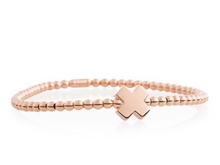 18 karaat rosegouden Bron reflex armband kusje 7AR4006