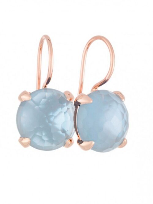 Bron oorsieraden Catch met blauw topaas 8RR4786BT