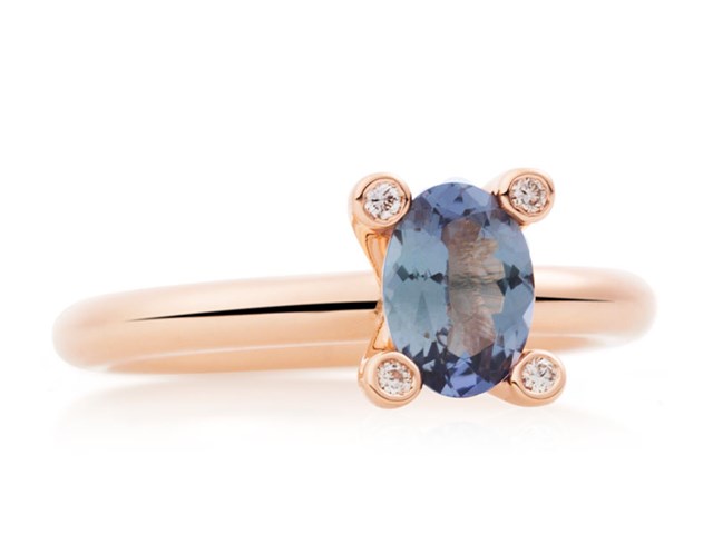 Bron Jewelry Phlox ring met bicolor tanzaniet 4RR4819TB